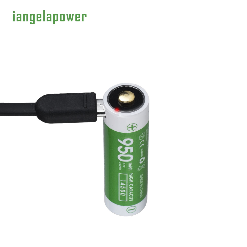 iangelapower 可充电锂电池AA 14500 950mAh 3.7V